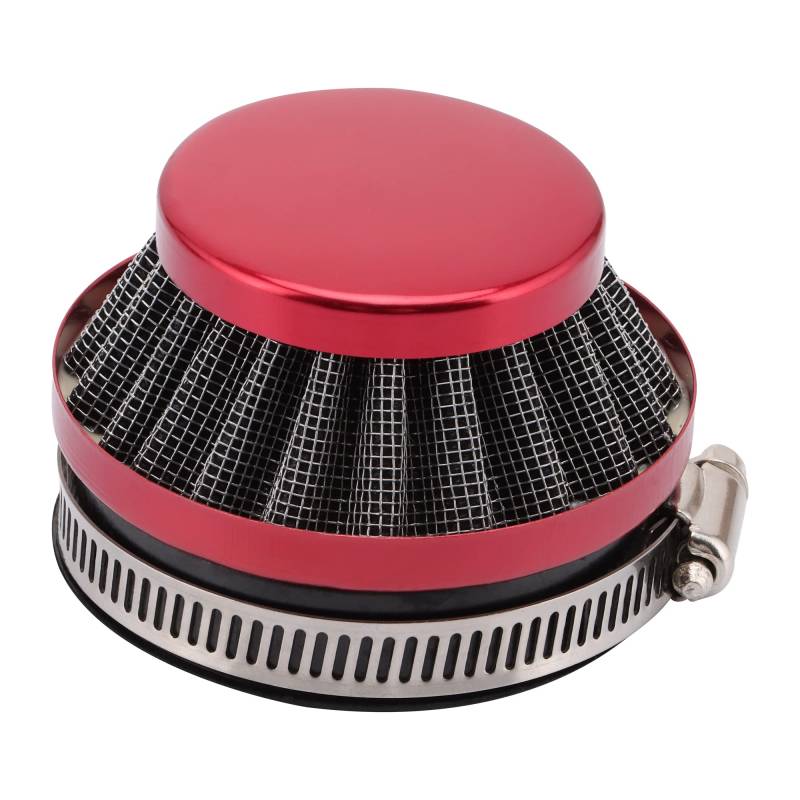 GOOFIT 58MM Luftfilter Ersatz für 2 TAKT 47cc 49cc Scooter ATV Pocketbike Mini Quad Rot von GOOFIT