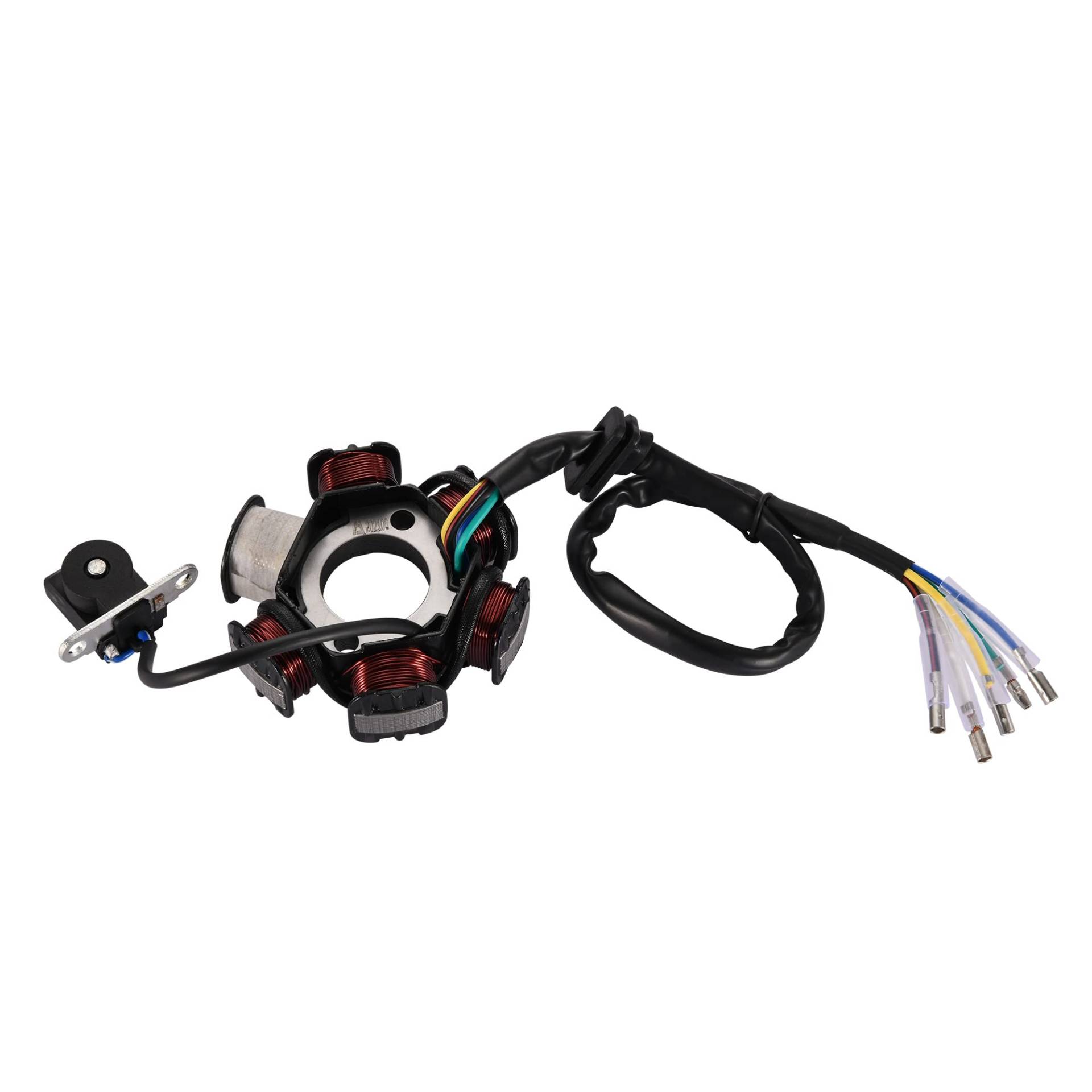 GOOFIT 6-Coil Magneto Stator Ignition Generator Ersatz für GY6 50cc 70cc 90cc 110cc 125cc Moped ATV Dirtbike von GOOFIT