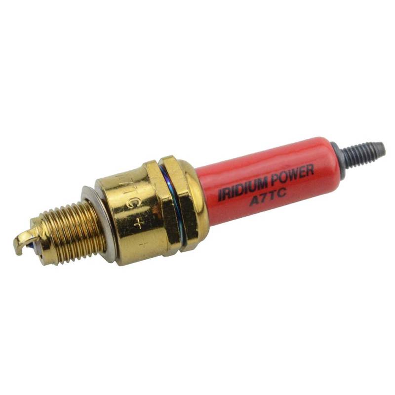 GOOFIT A7TC Zündkerze Zündungen Iridium Power Ersatz für 50cc -110cc 125cc 150cc ATV Dirtbike Go Kart Moped rot von GOOFIT