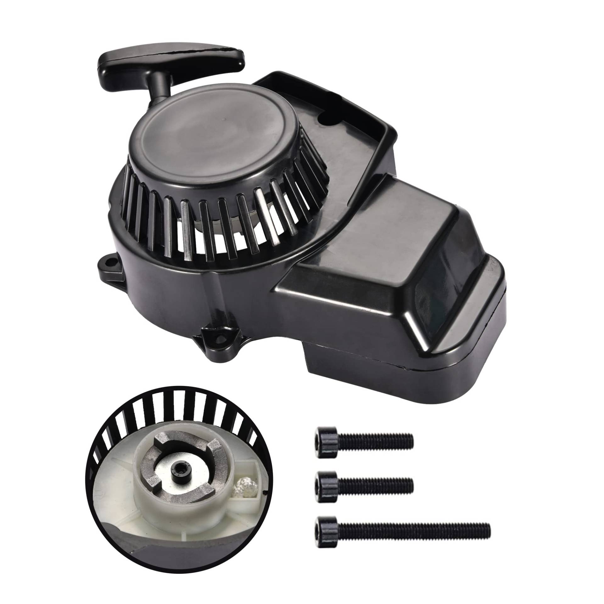 GOOFIT Kickstarter Zubehör Quad Dirtbike Seilzugstarter Ersatz für 2-Stroke 47cc 49cc Parts Mini ATV Pocketbike GOOFIT Kickstarter Zubehör Quad Dirtbike Seilzugstarter Ersatz für 2-Stroke 47cc 49cc Parts Mini ATV Pocketbike von GOOFIT