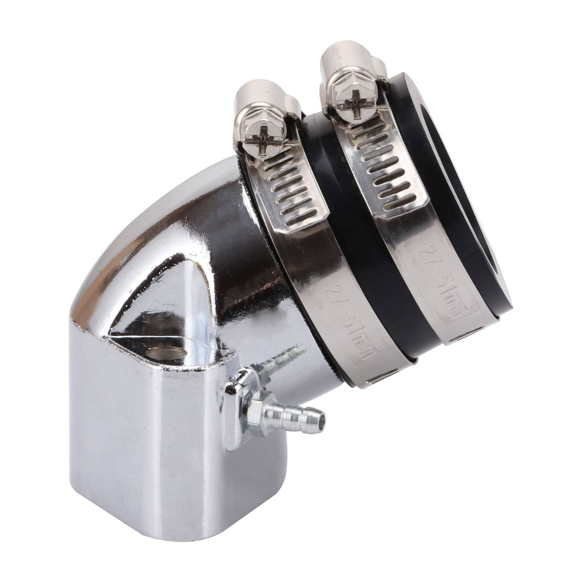 GOOFIT Leistung Chrome Ansaugkrümmer Intake Manifold Pipe Rohr Ersatz für GY6 150cc Mockic GOOFIT Leistung Chrome Ansaugkrümmer Intake Manifold Pipe Rohr Ersatz für GY6 150cc Mockic von GOOFIT