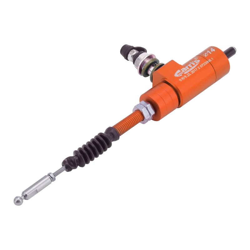 GOOFIT Motorrad Hydraulikkupplung Hauptbremszylinder Stange Links Bremspumpe M8 x 1,25mm Ersatz für CNC YZ125 YZ250 YZ250F Rot von GOOFIT