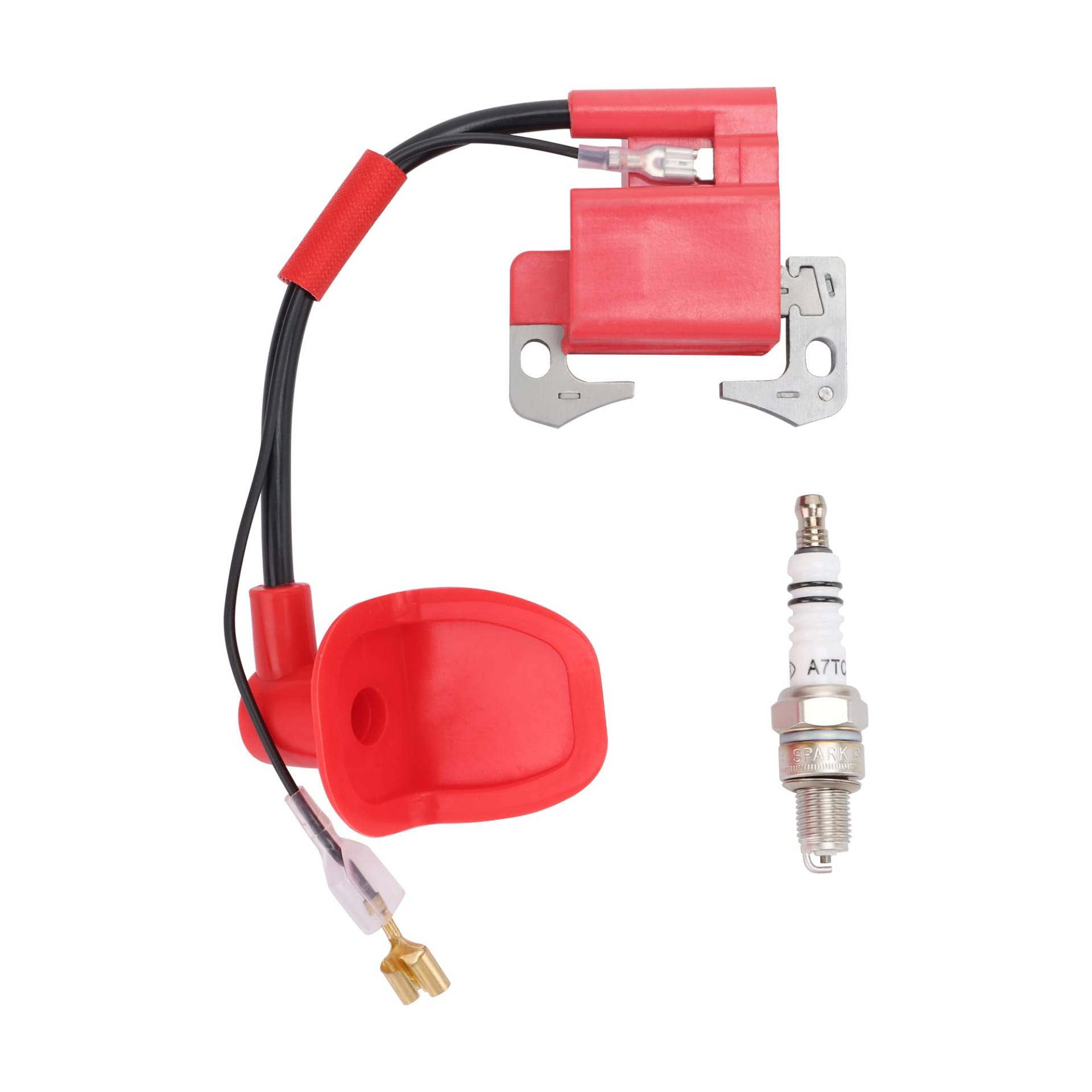 GOOFIT Motorrad Motor Zündspulen Zündkerze A7TC Motorersatz Ersatz für 2 Takt 47cc 49cc Chinese Pocket Dirtbike ATV Motocross GOOFIT Motorrad Motor Zündspulen Zündkerze A7TC Motorersatz Ersatz für 2 Takt 47cc 49cc Chinese Pocket Dirtbike ATV Motocross von GOOFIT