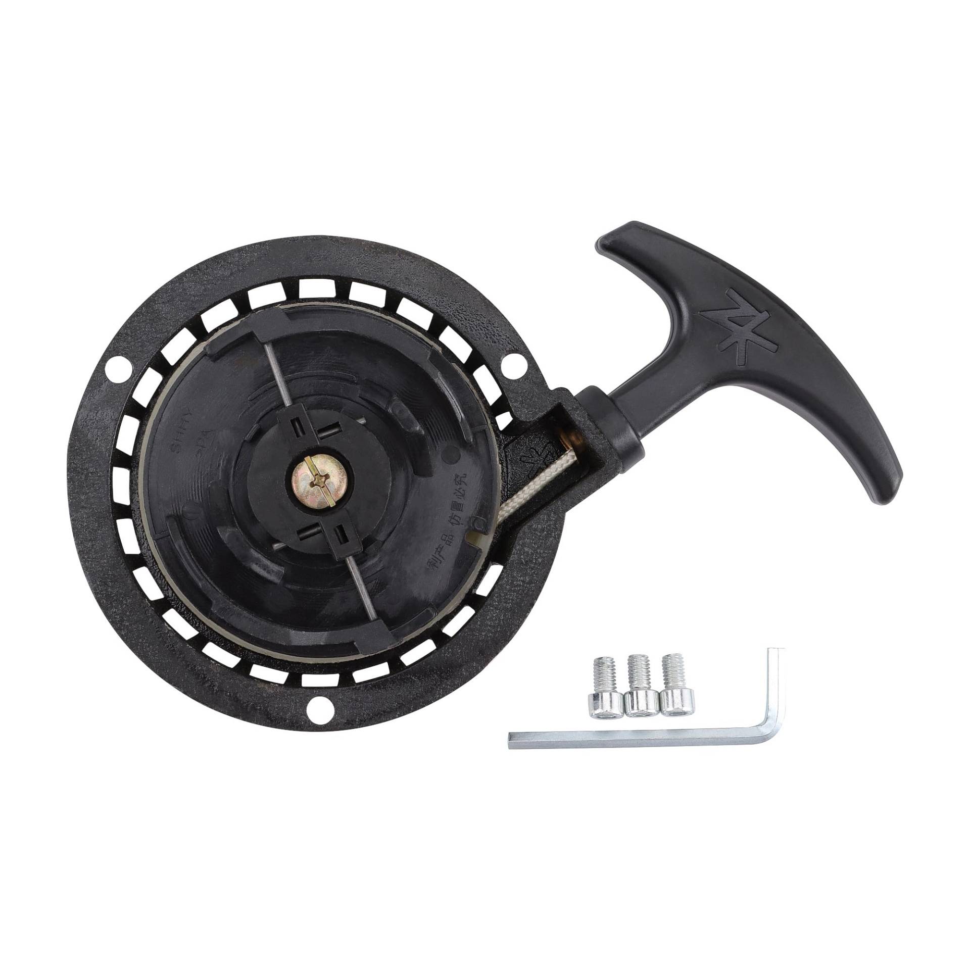GOOFIT Motorrad Pull Start Recoil Kick Starter Black Ersatz für 2 Takt 49cc Mini Offroad Quad ATV Scooter Taschenrad GOOFIT Motorrad Pull Start Recoil Kick Starter Black Ersatz für 2 Takt 49cc Mini Offroad Quad ATV Scooter Taschenrad von GOOFIT
