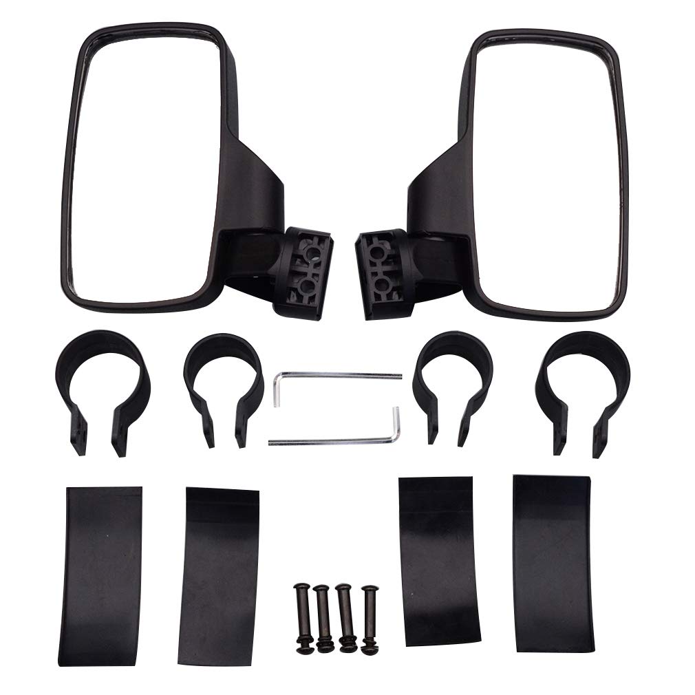 GOOFIT Motorrad Rückspiegel Lenker 50mm 44mm Universal mit Adapter 2 Stück Ersatz für UTV RZR XP1000 XP1K Turbo schwarz GOOFIT Motorrad Rückspiegel Lenker 50mm 44mm Universal mit Adapter 2 Stück Ersatz für UTV RZR XP1000 XP1K Turbo schwarz von GOOFIT