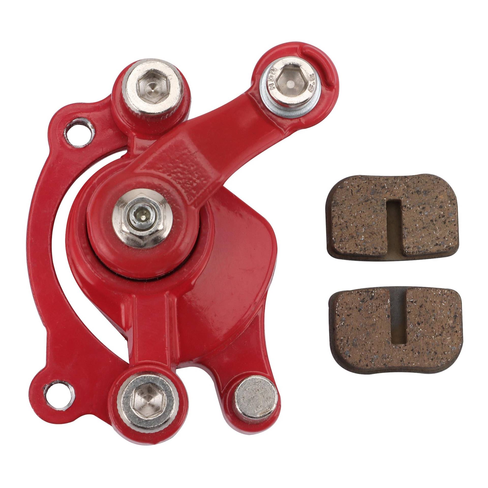 GOOFIT Roter Scheibenbremssattel hinten Ersatz für 2-Takt 47cc 49cc PocketBike Motovox MBX10 MBX11 ATV Quad Dirt Pocket MiniBike Motorrad Motocross GOOFIT Roter Scheibenbremssattel hinten Ersatz für 2-Takt 47cc 49cc PocketBike Motovox MBX10 MBX11 ATV Quad Dirt Pocket MiniBike Motorrad Motocross von GOOFIT