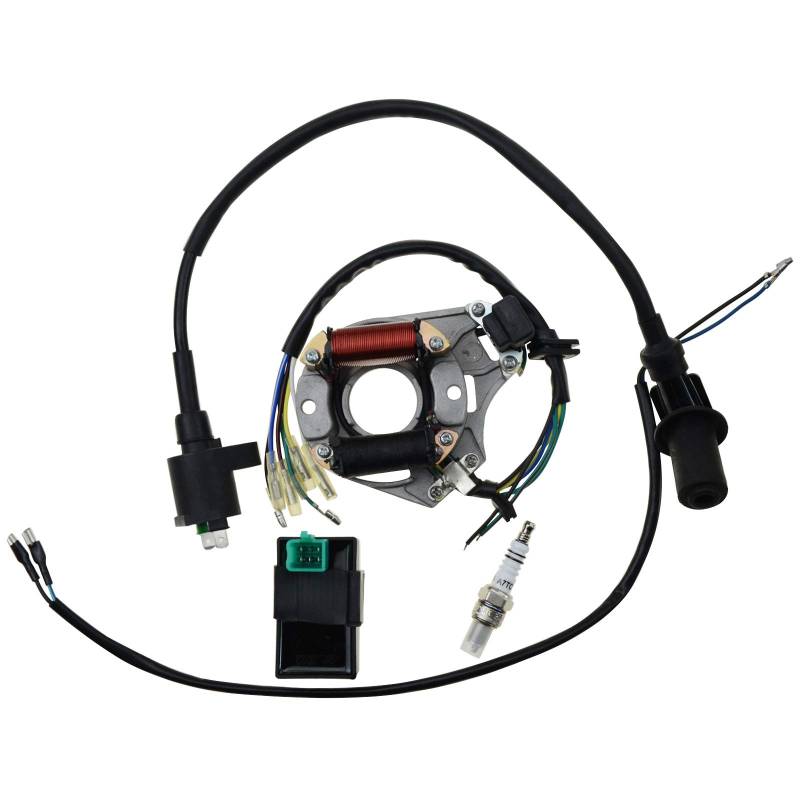 GOOFIT Zündung Neuaufbau Kit Ersatz für 50cc 70cc 90cc 110cc 125cc ATV Stater CDI AT7C von GOOFIT