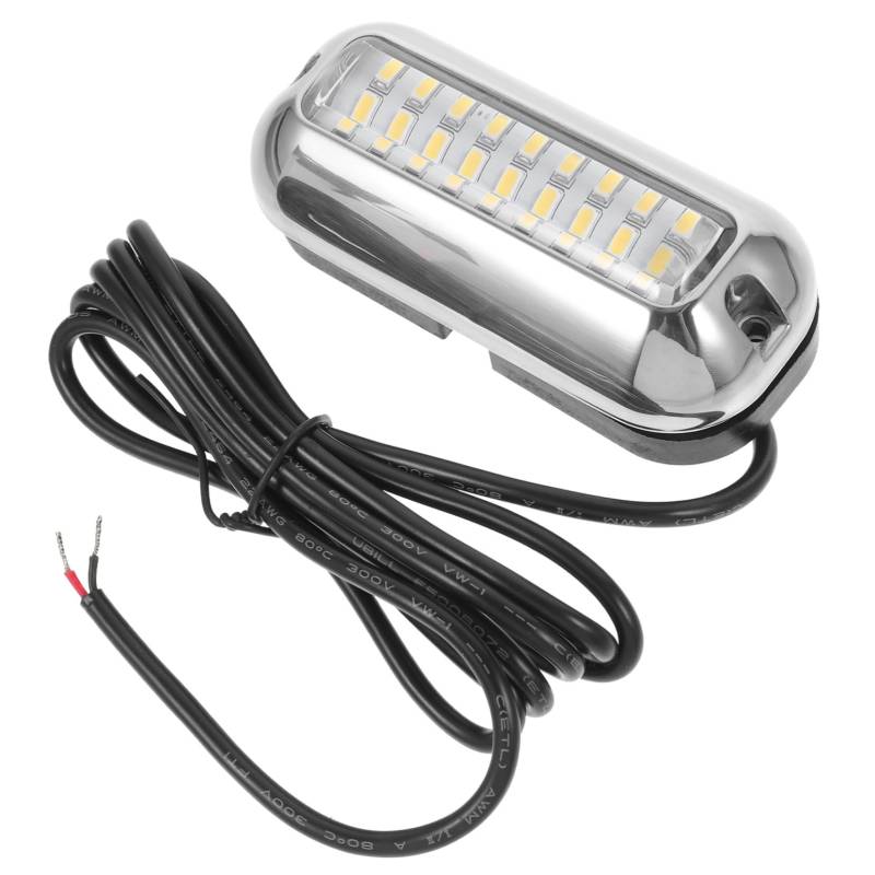 GOOHOCHY Unterwasserlichter LED Bootbeleuchtung Leds für Schiffe Tauchlichter mit Edelstahlgehäuse Einfache Installation für Bootsbesitzer von GOOHOCHY