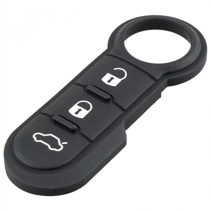 GOPEO 3-Tasten-Klapp-Fernbedienung for Autoschlüssel, Autoschlüsselgehäuse, Gummi-Pad-Ersatz, Kompatibel Mit FIAT 500 Panda, Abarth Punto von GOPEO