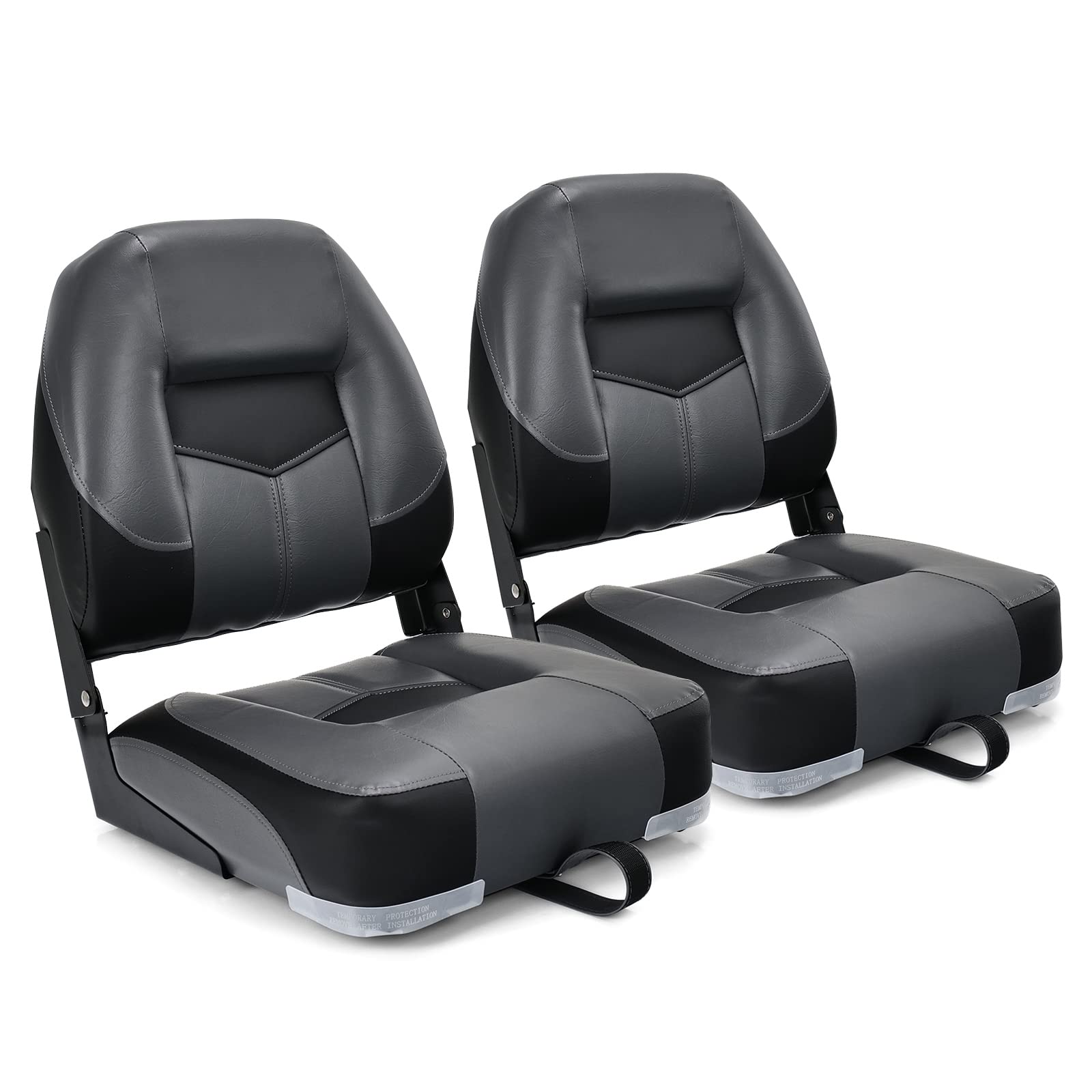 GOPLUS 2er Set Bootssitz, Bootsstuhl mit Klappbarer Rückenlehne, Hochelastischer Schaumstoff, PVC, PP, Wetterfest, Langlebig und Wasserdicht, UV- Beständig, Anglerstuhl für Yachten & Boote GOPLUS 2er Set Bootssitz, Bootsstuhl mit Klappbarer Rückenlehne, Hochelastischer Schaumstoff, PVC, PP, Wetterfest, Langlebig und Wasserdicht, UV- Beständig, Anglerstuhl für Yachten & Boote von GOPLUS