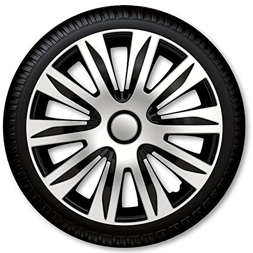 4 Radkappen Radzierblenden Nardo Silver & Black - 4-er Set (16" Zoll) von Gorecki