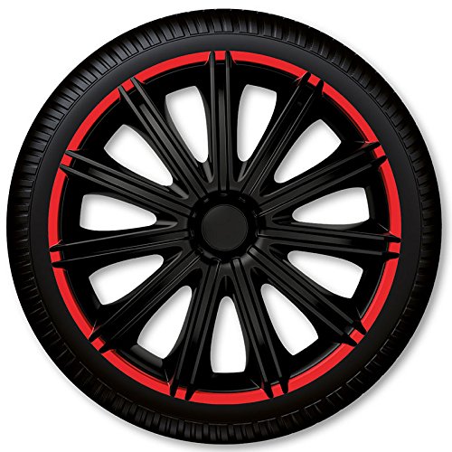 GORECKI 4 Radkappen Radzierblenden Nero R Black - 4-er Set (15'') von GORECKI