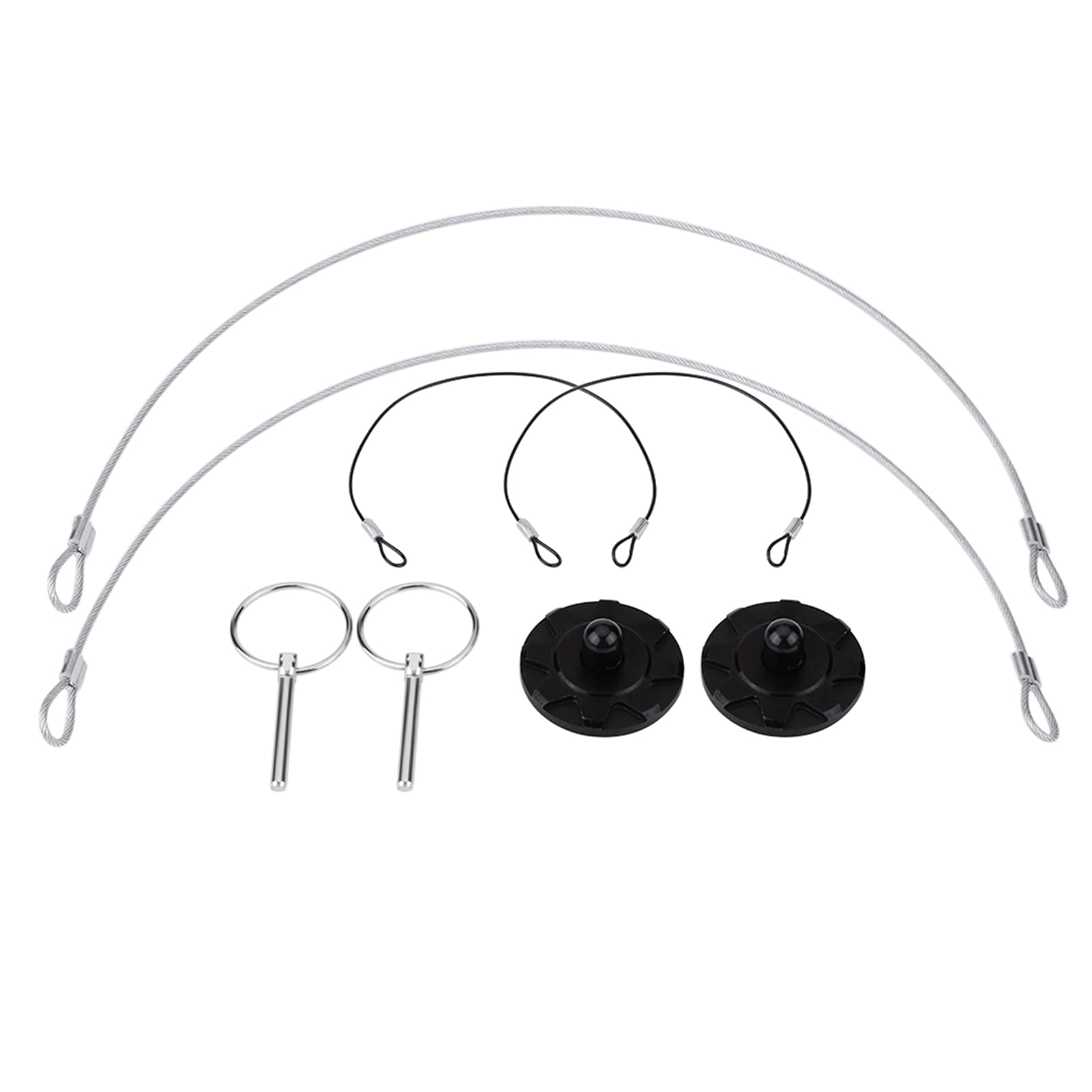 GOTOTOP Motorhauben Pin Lock Kit, 2 Stück, Schwarz, Universelle Passform, Auto, front_upper von GOTOTOP