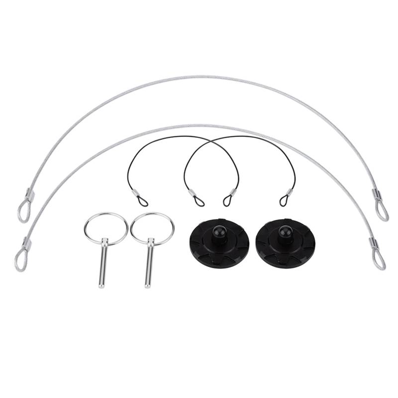 GOTOTOP Motorhauben Pin Lock Kit, 2 Stück, Schwarz, Universelle Passform, Auto, front_upper von GOTOTOP