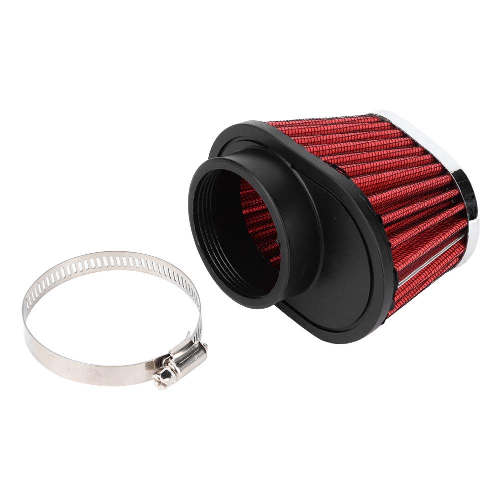 Motorradklemme Luftfilter, Pilzkopf Motorluftfilter, Universal Tuning Sportluftfilter Motorradluftfilter Passend für Honda(55MM) von GOTOTOP