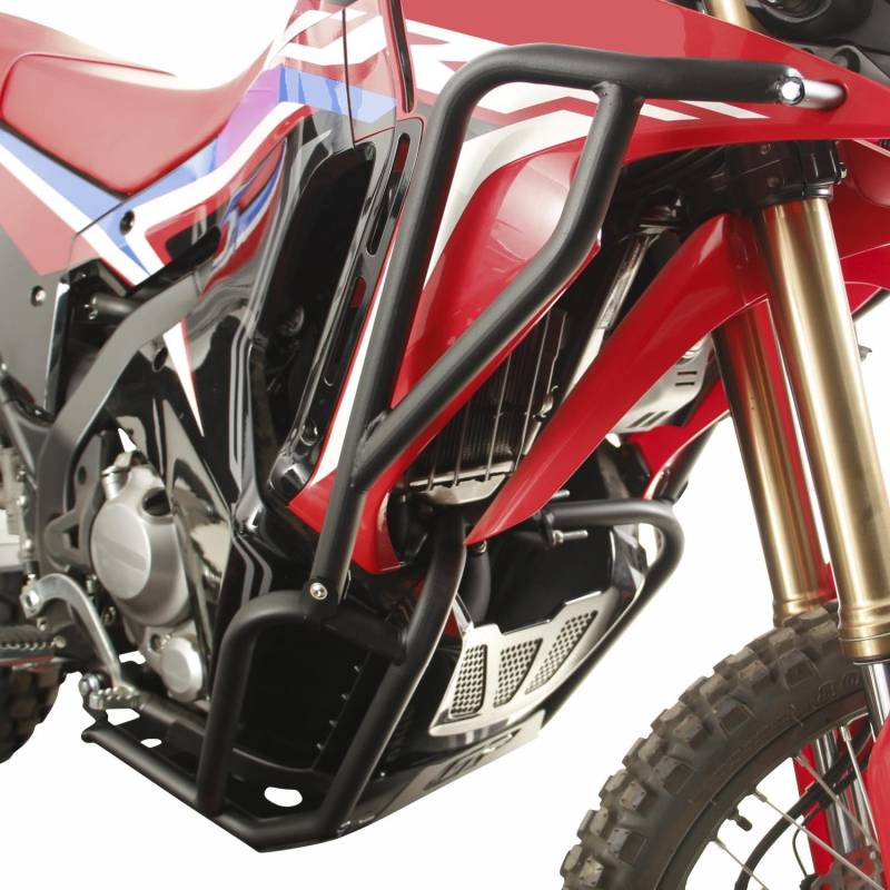 GP KOMPOZIT Motorschutz Sturzbügel Schutz Komplettset Schwarz Kompatibel für Honda CRF250 / CRF300 Rally 2021-2023 von GP KOMPOZIT