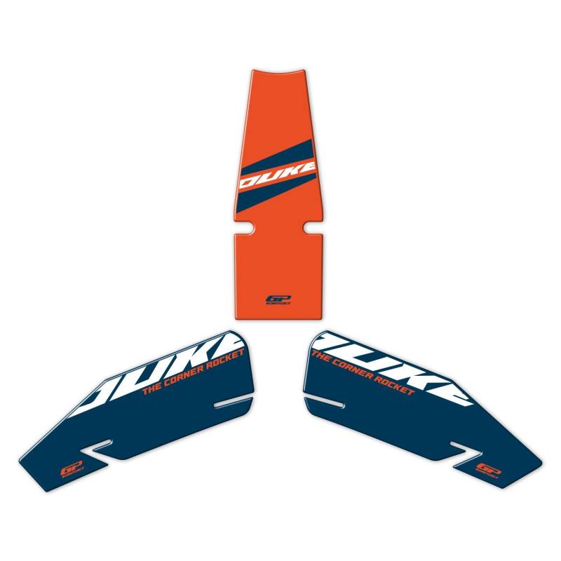 GP Kompozit Tankpad-Set Blau kompatibel für KTM 390 Duke 2024 von GP Kompozit