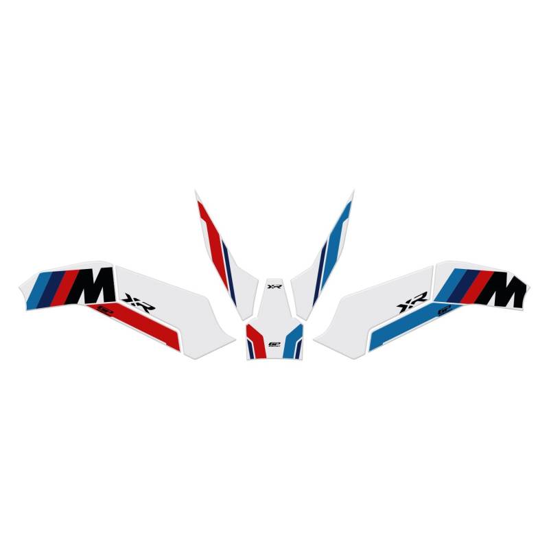GP Kompozit Tankpad-Set Weiß Kompatibel für BMW S 1000 XR 2020-2024 von GP Kompozit