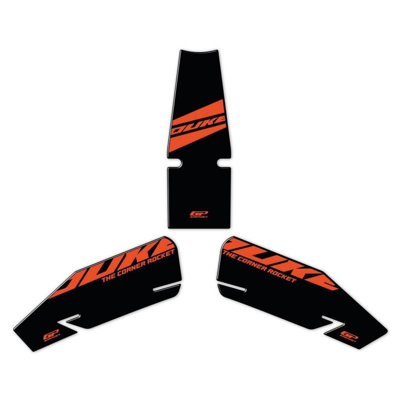 GP Kompozit Tankpad-Set schwarz kompatibel für KTM 390 Duke 2024 von GP Kompozit