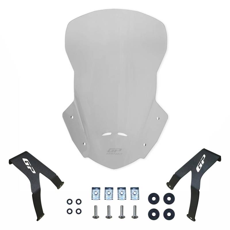 GP Kompozit Touring Windschutzscheibe klar kompatibel für Honda CRF250L / CRF300L 2013-2024 48cm von GP Kompozit