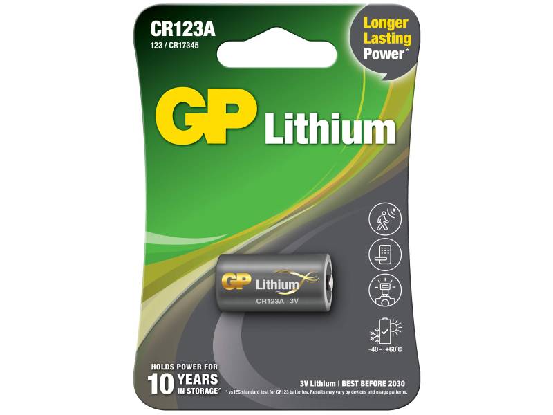 GP Batteries Lithium Batterie CR123A / DL123A (3 Volt) von GP