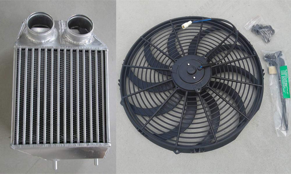 Für 5 R5 GT Turbo Aluminium Super Capacity Ladeluftkühler + 17,8 cm Lüfter Für 5 R5 GT Turbo Aluminium Super Capacity Ladeluftkühler + 17,8 cm Lüfter von GPI Racing