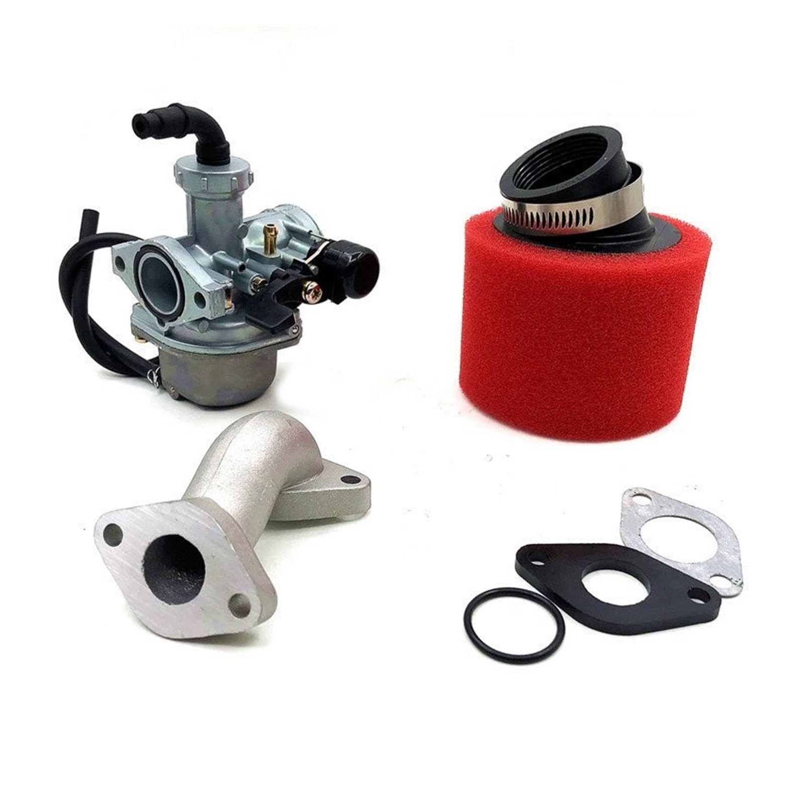 Kit Vergaser Für 110 Für 125cc Dirt Pit Bike ATV AFFE Motorrad Für PZ22 Vergaser 22mm carb Mit Luftfilter(AK) von GPNPCFMFVK