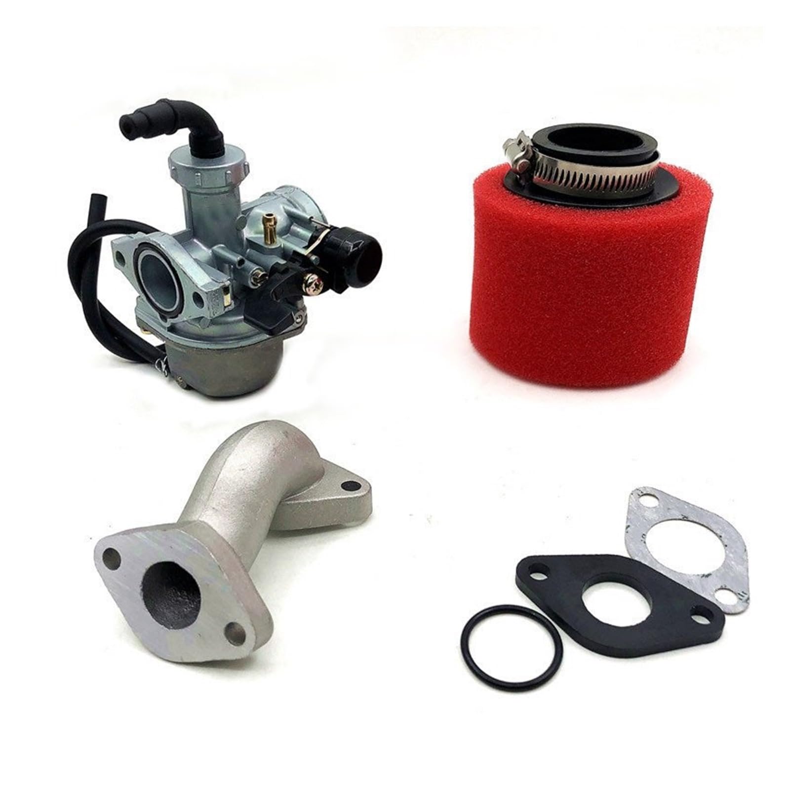 Kit Vergaser Für 110 Für 125cc Dirt Pit Bike ATV AFFE Motorrad Für PZ22 Vergaser 22mm carb Mit Luftfilter(AN) von GPNPCFMFVK