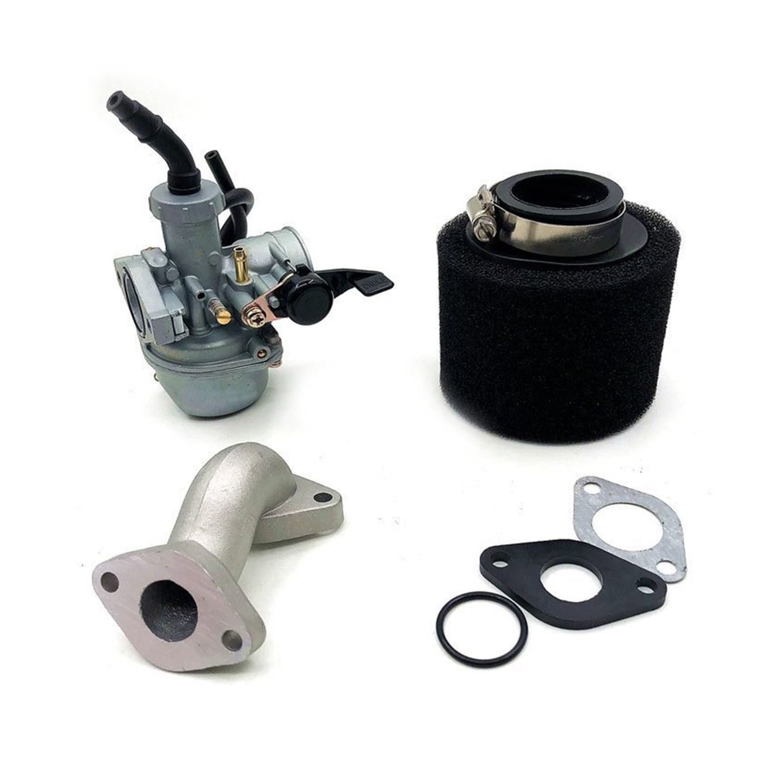 Kit Vergaser Für 110 Für 125cc Dirt Pit Bike ATV AFFE Motorrad Für PZ22 Vergaser 22mm carb Mit Luftfilter(AQ) von GPNPCFMFVK