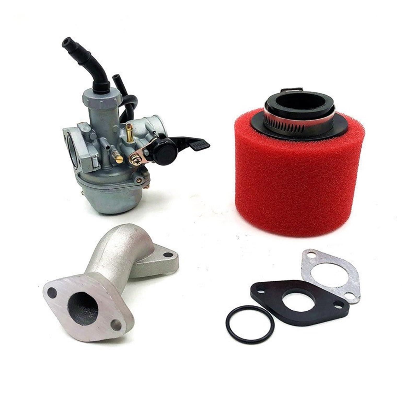 Kit Vergaser Für 110 Für 125cc Dirt Pit Bike ATV AFFE Motorrad Für PZ22 Vergaser 22mm carb Mit Luftfilter(AR) von GPNPCFMFVK
