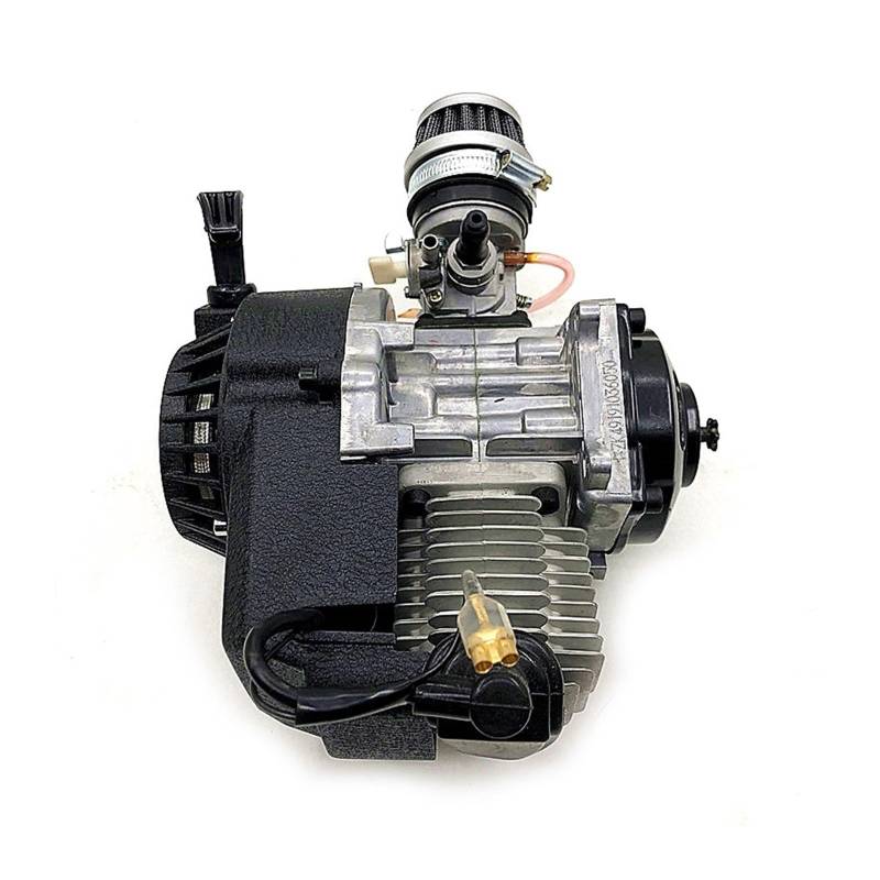 Kit Vergaser Für 2 Takt Für 49cc Pull Start Motor 25H Kettenrad Motor Getriebe Motor Luftfilter ATV Quad Dirt Bike von GPNPCFMFVK