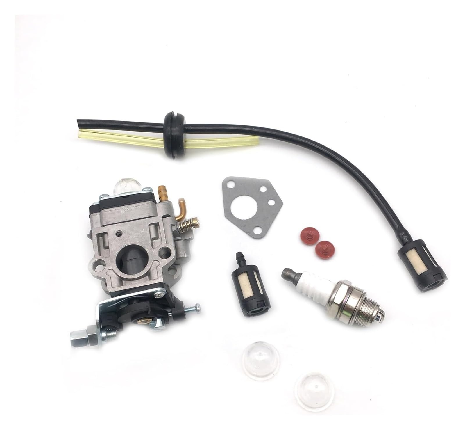 Kit Vergaser Für 43cc 49cc 52cc 15mm Vergaser Kit Mit Dichtung Schlauch Zündkerze Benzin Filter Ersatzteile Vergaser(2) von GPNPCFMFVK