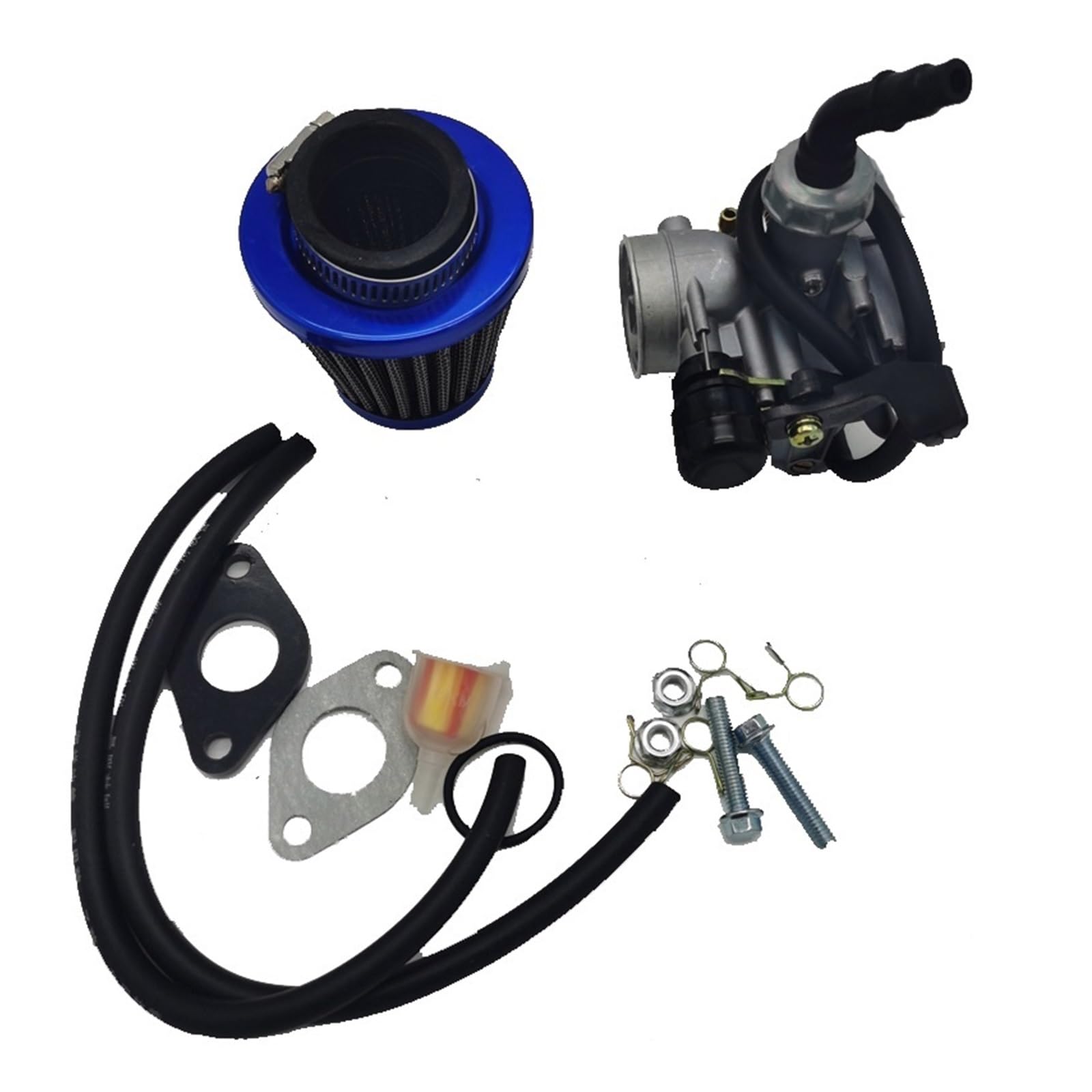 Kit Vergaser Für 50cc Für 70cc Für 90cc Für 110cc Für 125cc Quad ATV 19mm Hand Choke Vergaser Mit Luftfilter PZ19(Set 2) von GPNPCFMFVK