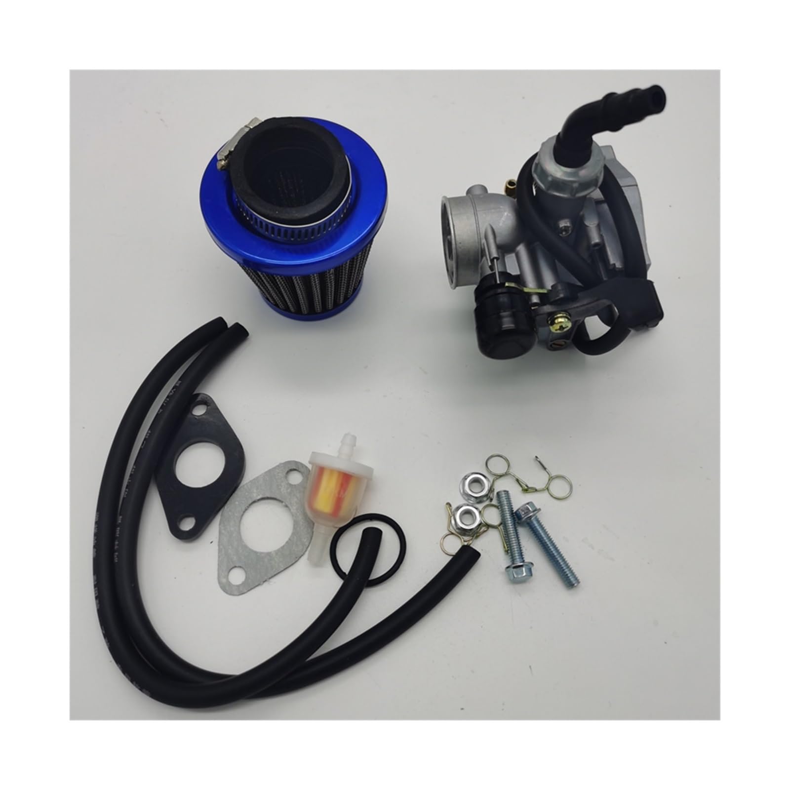Kit Vergaser Für Sunl Für 50cc Für 70cc Für 90cc Für 110cc Für 125cc Quad ATV 19mm Hand Choke Vergaser Mit luftfilter PZ19(Set 2) von GPNPCFMFVK