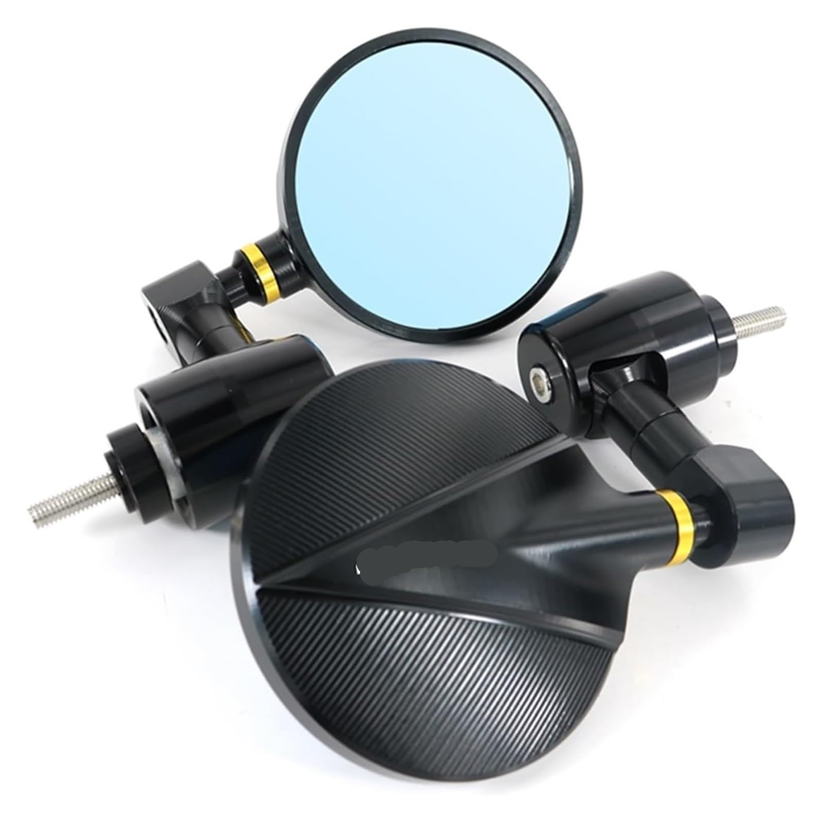 Lenkerendenspiegel Motorrad Für CB125R 2012-2021 Motorrad CNC Griff Bar Rearview Außenspiegel Bar End Spiegel Rückspiegel(Gold) von GPNPCFMFVK