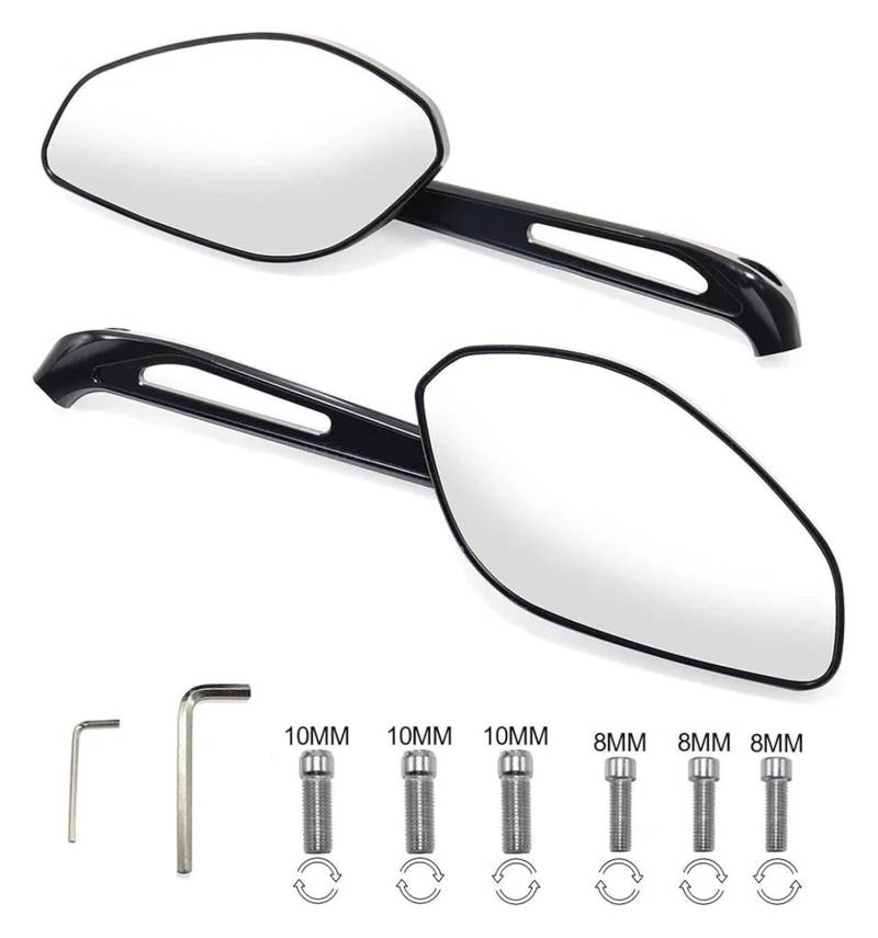 Lenkerendenspiegel Motorrad Für D&UCATI Für Mon&Ster 659 695 696 796 821 950 937 1100 1200 SR Motorrad Zubehör Hinten Links Rechts Ansicht Spiegel Rückspiegel Rückspiegel(A) von GPNPCFMFVK