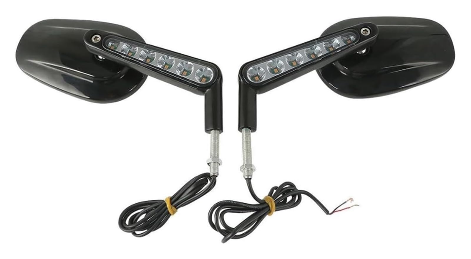 Lenkerendenspiegel Motorrad Für H&Arley Für VROD Für VRSCF 2009-2017 Motorrad Rückspiegel & Front Blinker Rückspiegel Rückspiegel(Schwarz) von GPNPCFMFVK