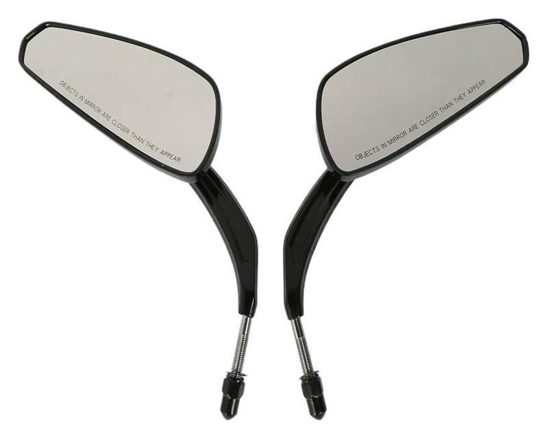 Lenkerendenspiegel Motorrad Für Ha&rley Für SPO&rtster XL Für Touring Motorrad Seitenspiegel Zubehör 8mm Motorrad Rückspiegel Rückspiegel(Schwarz) von GPNPCFMFVK