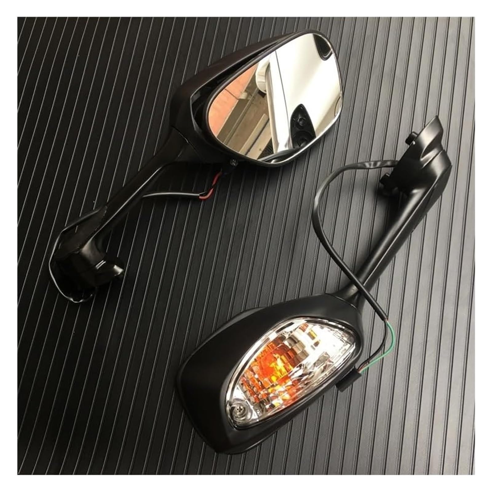 Lenkerendenspiegel Motorrad Für SU&ZUKI GSXR 600 750 GSXR1000 2011-2021 2009-2016 Motorradzubehör Motorrad-Seitenrückspiegel Rückspiegel(Schwarz) von GPNPCFMFVK