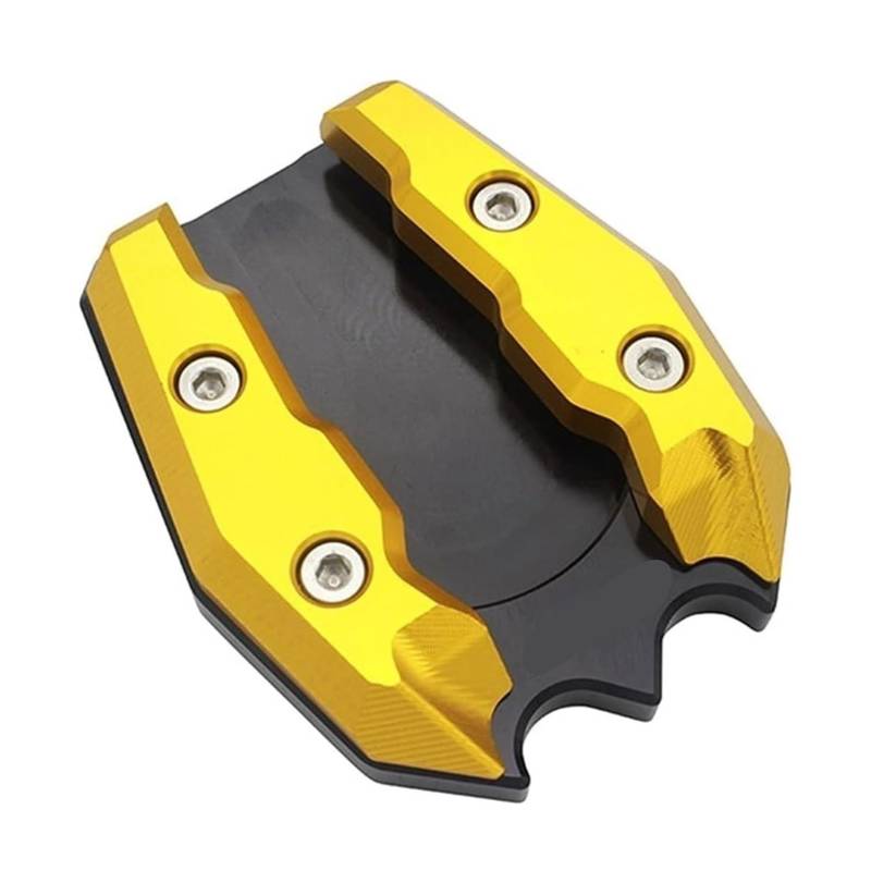 Motorrad Seitenständer Für ADV 150 2019 2020 2021 CNC Motorrad Ständer Seitenständer Platte Vergrößerungspolster Seitenrahmen Stativplatte Halterung Ständerpolster(Gold) von GPNPCFMFVK