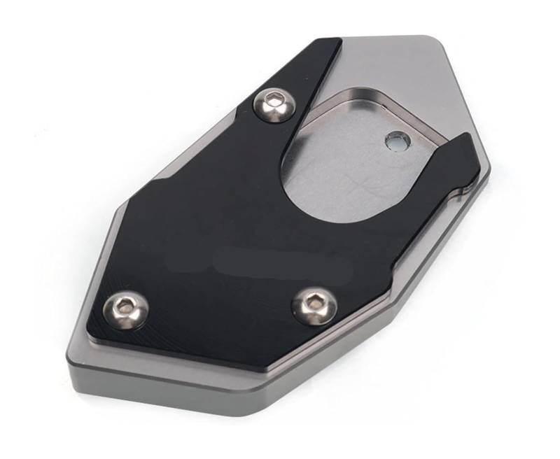 Motorrad Seitenständer Für CB300R CB 300R 2017-2019 Motorrad CNC Kickstand Fuß Seite Statnd Exension Pad Unterstützung Platte Vergrößern Seite Stand Vergrößern Ständerpolster(Grey) von GPNPCFMFVK