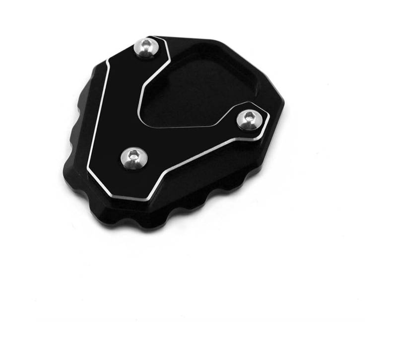Motorrad Seitenständer Für CB500X CB 500X CB500 X 2017-2021 Motorrad Ständer Vergrößern Platte Vergrößern Erweiterung Unterstützung Pad Seite Stand Vergrößern Ständerpolster(Schwarz) von GPNPCFMFVK