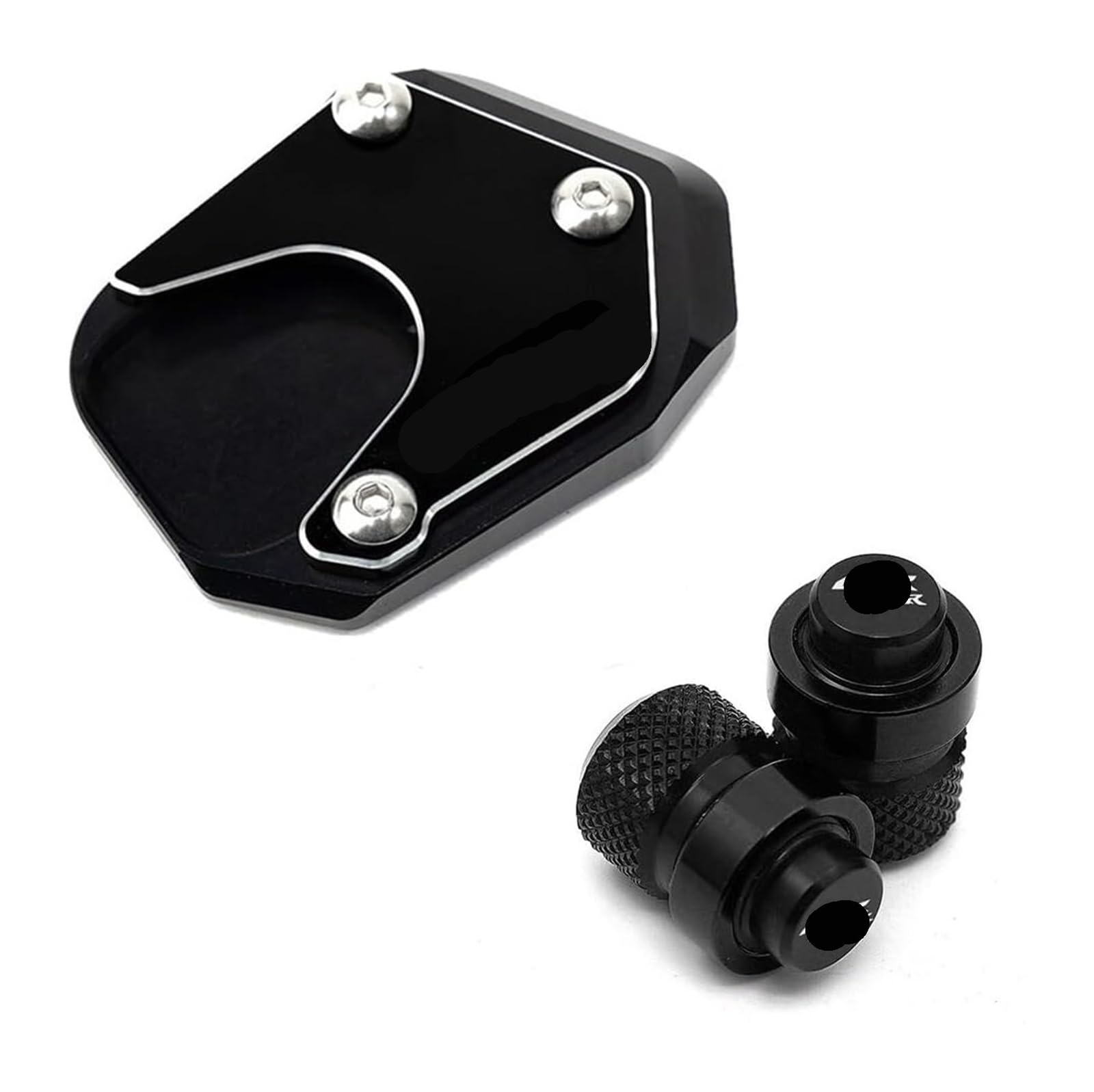 Motorrad Seitenständer Für CBR 1000RR CBR1000RR CBR 1000 RR 2004-2007 Motorradzubehör Ständer Fuß Seitenständer Pad Reifen Ventilkappen Ständerpolster(Combo 5) von GPNPCFMFVK