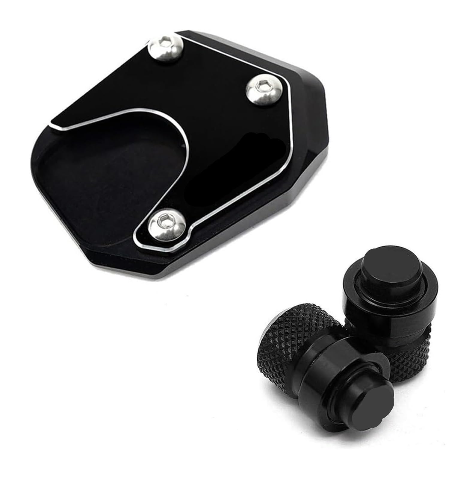 Motorrad Seitenständer Für CBR 1000RR CBR1000RR CBR 1000 RR 2004-2007 Motorradzubehör Ständer Fuß Seitenständer Pad Reifen Ventilkappen Ständerpolster(Combo 5) von GPNPCFMFVK