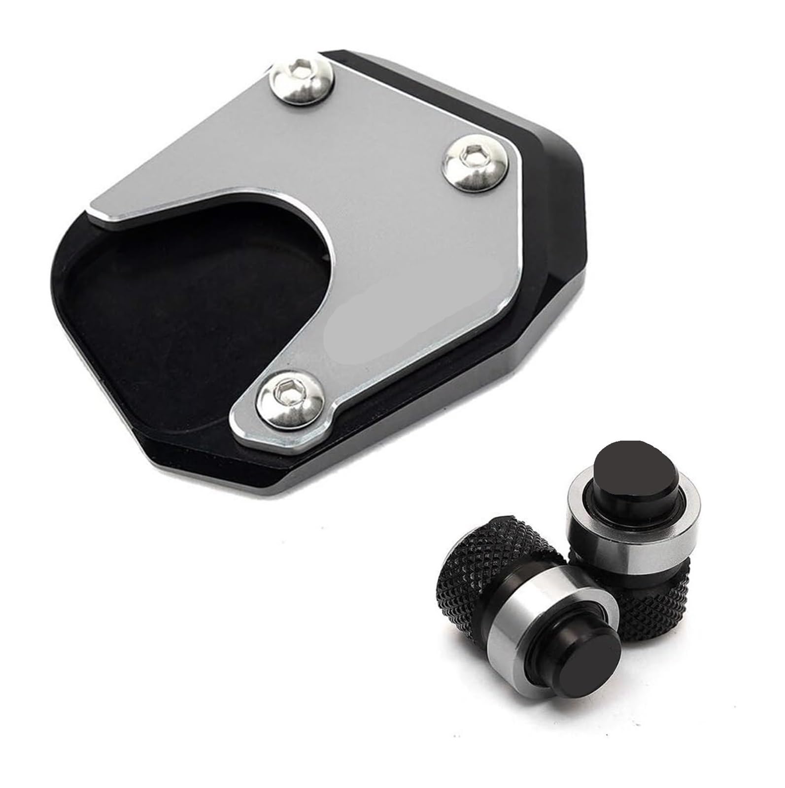 Motorrad Seitenständer Für CBR 1000RR CBR1000RR CBR 1000 RR 2004-2007 Motorradzubehör Ständer Fuß Seitenständer Pad Reifen Ventilkappen Ständerpolster(Combo 6) von GPNPCFMFVK