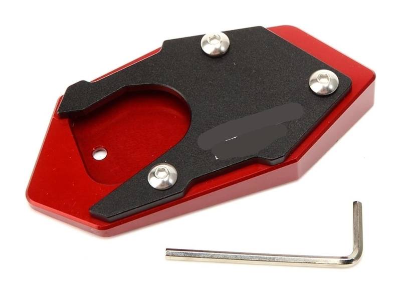 Motorrad Seitenständer Für Cb150r CB 150R 2017-2019 Motorrad Ständer Vergrößerungsplatte Verlängerungspolster Motorräder Seitenständervergrößerer Ständerpolster(rot) von GPNPCFMFVK