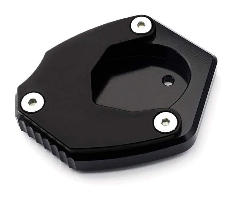 Motorrad Seitenständer Für K&awasaki Z400 Z 400 2019 Z400 Motorrad CNC Aluminium Seitenständer Verlängerungsplatte Vergrößerungspad Seitenständervergrößerer Ständerpolster(Schwarz) von GPNPCFMFVK