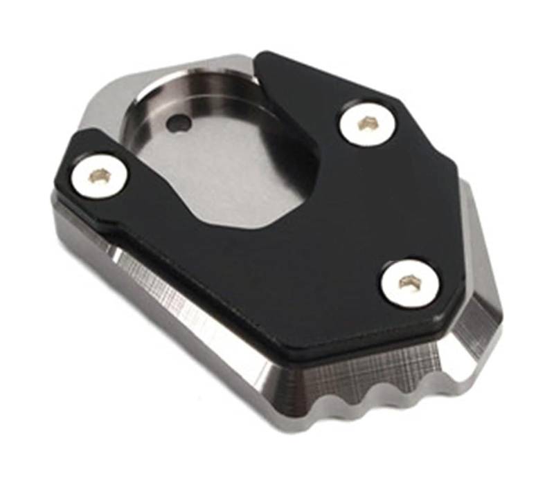 Motorrad Seitenständer Für K&awasaki ZH2 Zh2 2019-2021 Motorrad Kickstand Seitenständer Verlängerungspolster Stützplatte Seitenständervergrößerer Ständerpolster(Grey) von GPNPCFMFVK