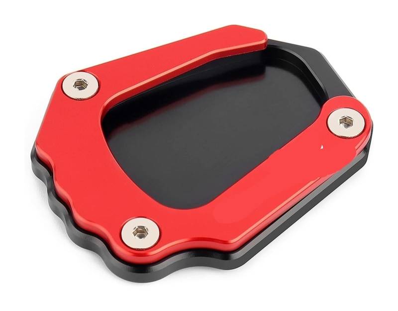 Motorrad Seitenständer Für K1600B K 1600B 2018-2020 Motorrad CNC Aluminium Vergrößern Kickstand Fuß Seitenständer Pad Rahmen Stativplatte Halterung Ständerpolster(rot) von GPNPCFMFVK