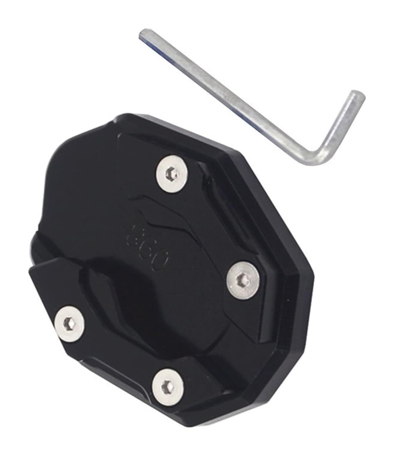 Motorrad Seitenständer Für PCX150 PCX160 PCX 150 PCX 160 PCX125 PCX 125 Zubehör Motorrad Seitenstütze Vergrößerter Block Einparkhilfe Ständerpolster(Black a) von GPNPCFMFVK